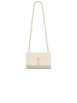White YSL KATE SMALL SHOULDER BAG