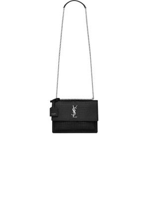 YSL Crocodile-embossed leather SUNSET Medium