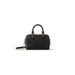 Black LV Speedy Bandouliere 20