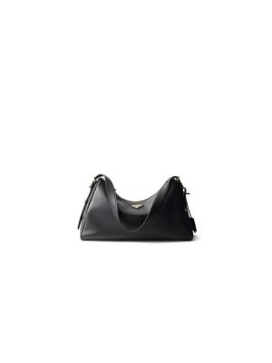 Black Prada Aimee large leather shoulder bag