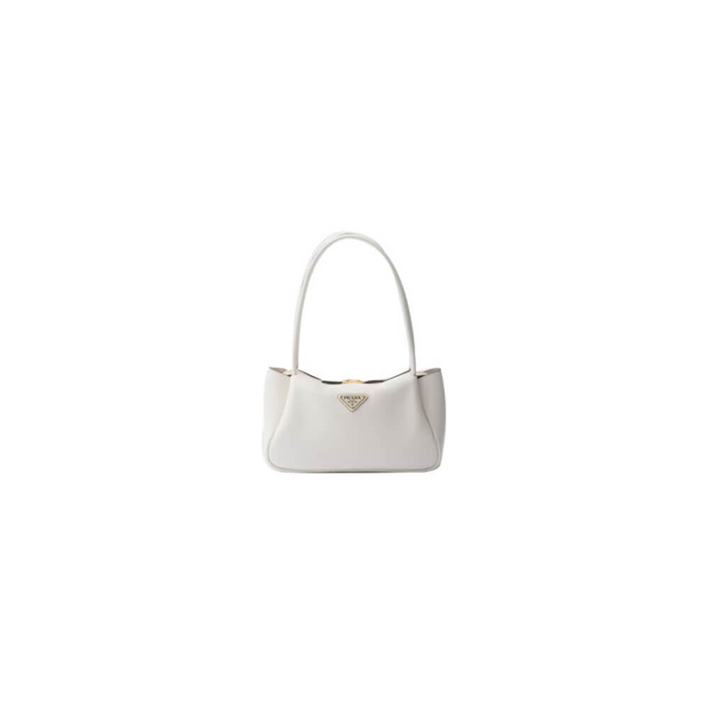 White Prada Medium leather handbag