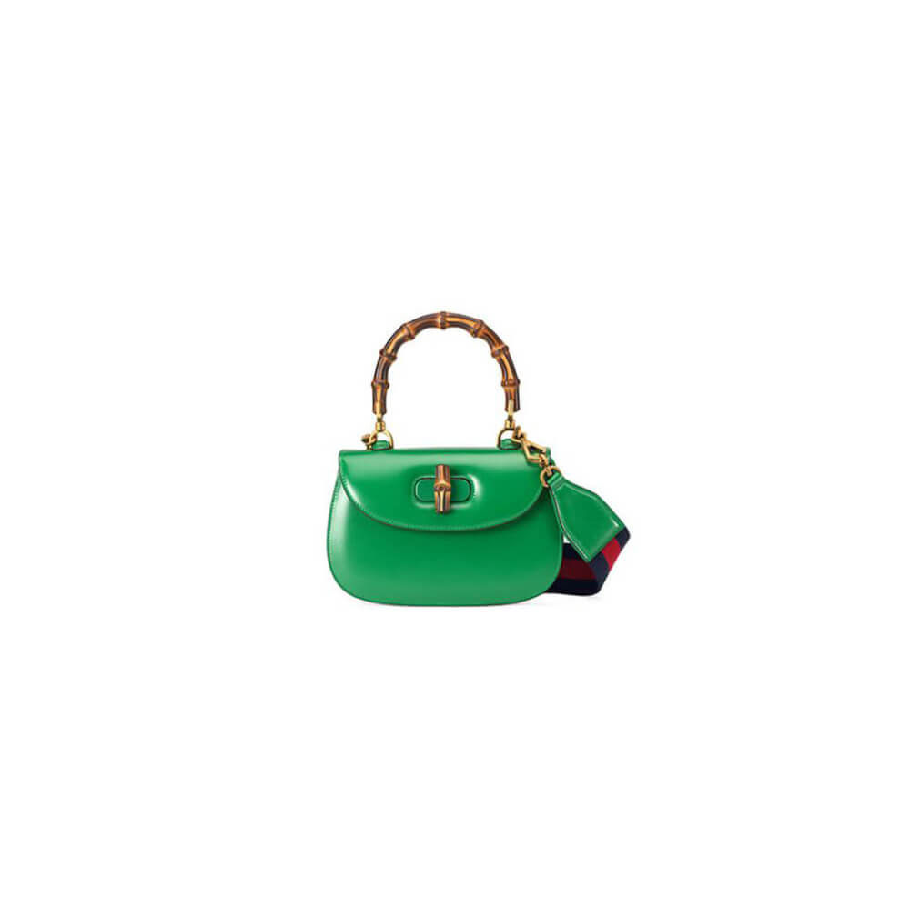 GUCCI BAMBOO 1947 JUMBO GG SMALL TOP HANDLE BAG