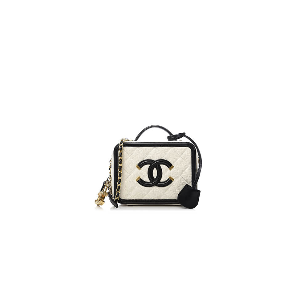 Chanel Medium Filigree Makeup Case