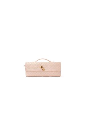 Powder pink Bottega Veneta Andiamo Clutch (HIGH-END GRADE)