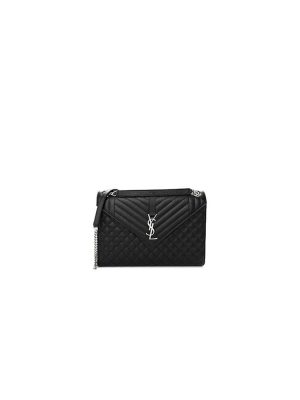 Black YSL Large Envelope Bag