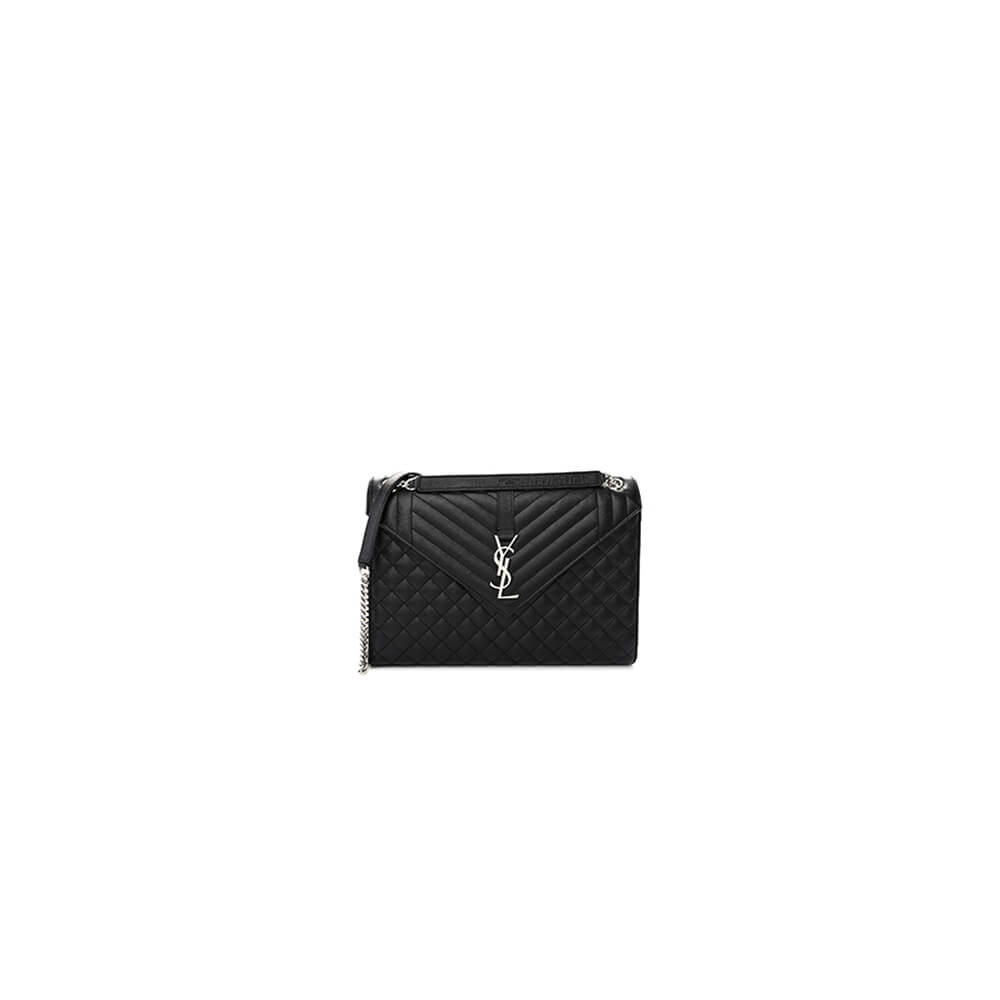 Black YSL Large Envelope Bag