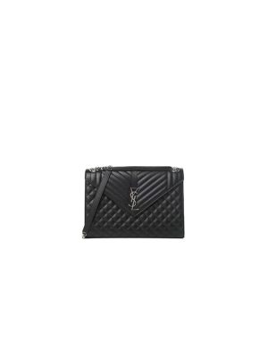 Black YSL Large Envelope Bag
