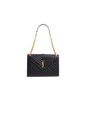 Black YSL Large Envelope Bag