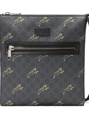 Gucci Bestiary Messenger With Tigers