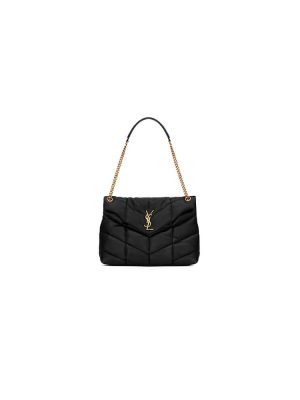Black YSL PUFFER MEDIUM in Nappa leather