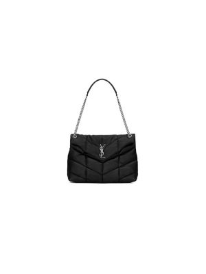 Black YSL PUFFER MEDIUM in Nappa leather