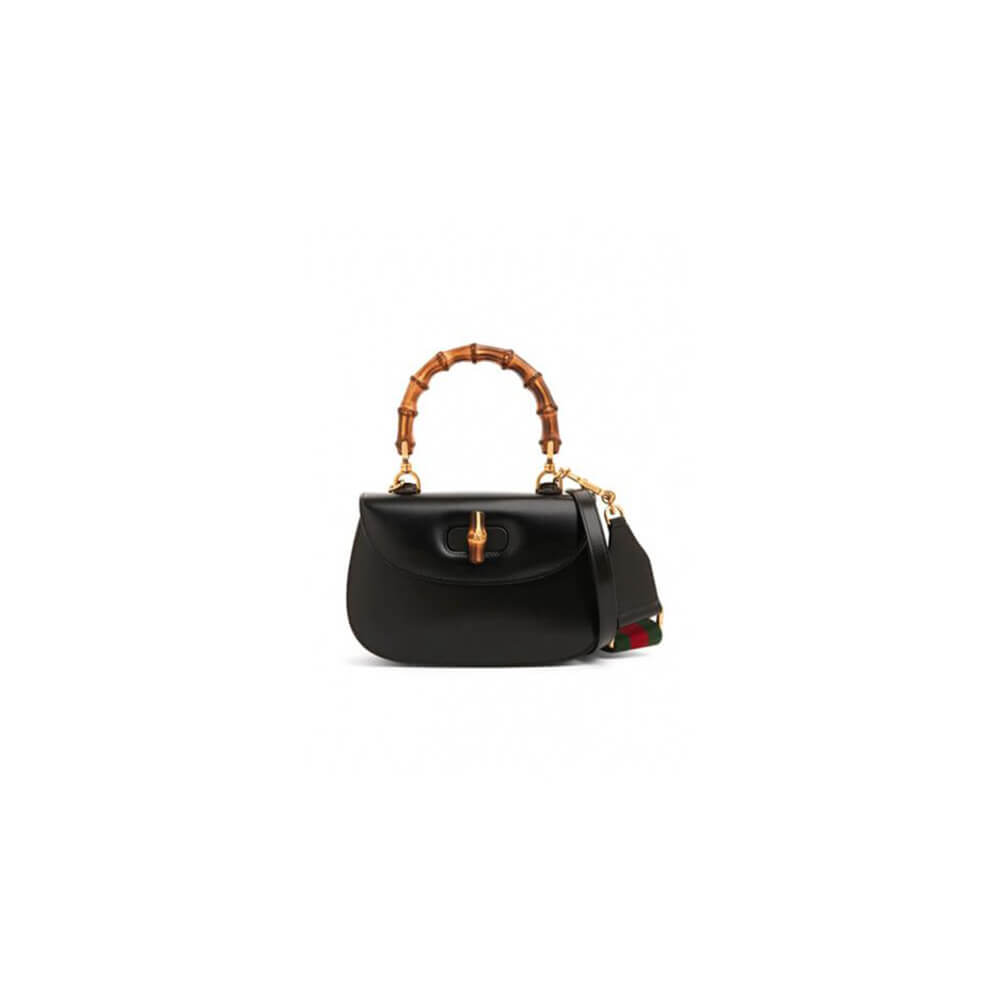 GUCCI BAMBOO 1947 JUMBO GG SMALL TOP HANDLE BAG