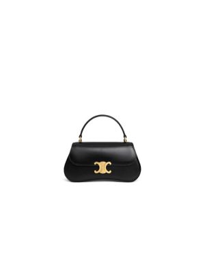 CELINE TEEN CELINE LOLA bag in shiny calf leather(High-end Grade)