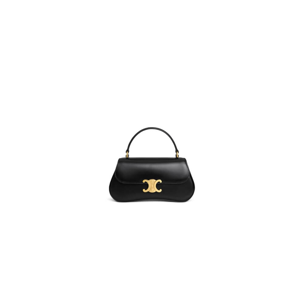 CELINE TEEN CELINE LOLA bag in shiny calf leather(High-end Grade)