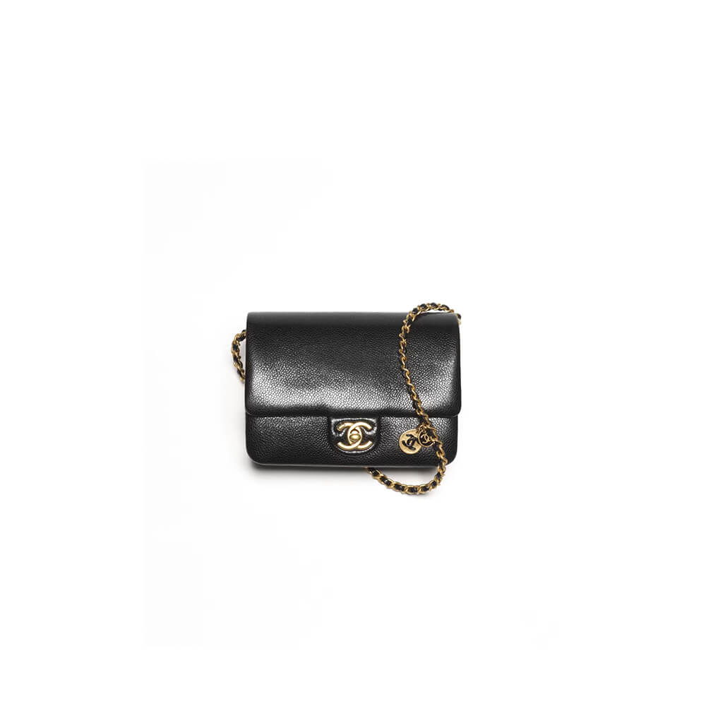 Black CHANEL Mini Flap Bag (high-end grade)