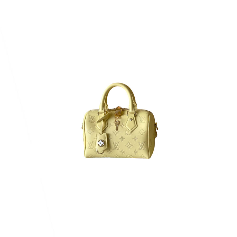 Yellow LV Speedy Bandouliere 20 (high-end grade)