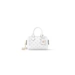 White Blanc LV Speedy Bandouliere 20 (high-end grade)