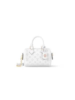 White Blanc LV Speedy Bandouliere 20 (high-end grade)