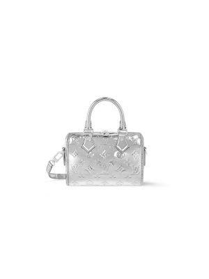 Silver LV Speedy Bandouliere 20