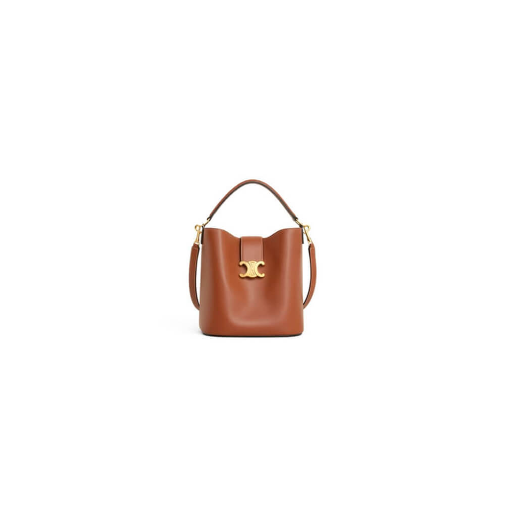 Tan CELINE LOUISE Medium Bag in Smooth Calfskin