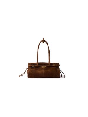 Brown Prada Medium leather handbag (high-end grade)