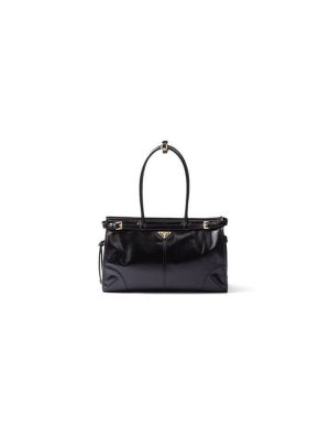 Black Prada Large leather handbag (high-end grade)