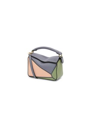 Nude LOEWE Mini Puzzle bag in classic calfskin