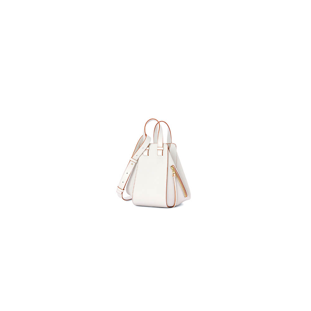 Soft White Loewe Small Hammock bag in soft grained calfskin