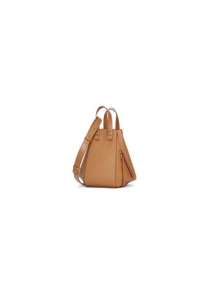 Toffee Loewe Small Hammock bag in soft grained calfskin