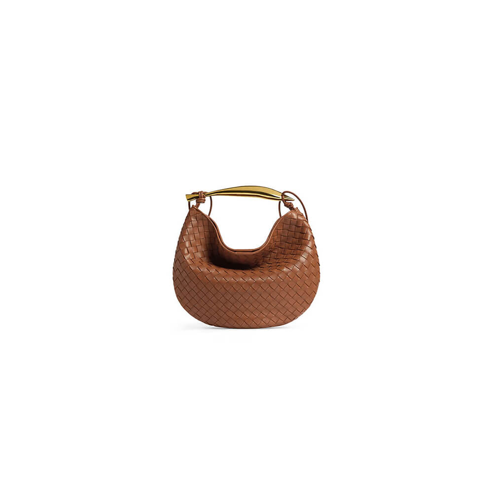 Cognac Bottega Veneta Medium Sardine Handbag