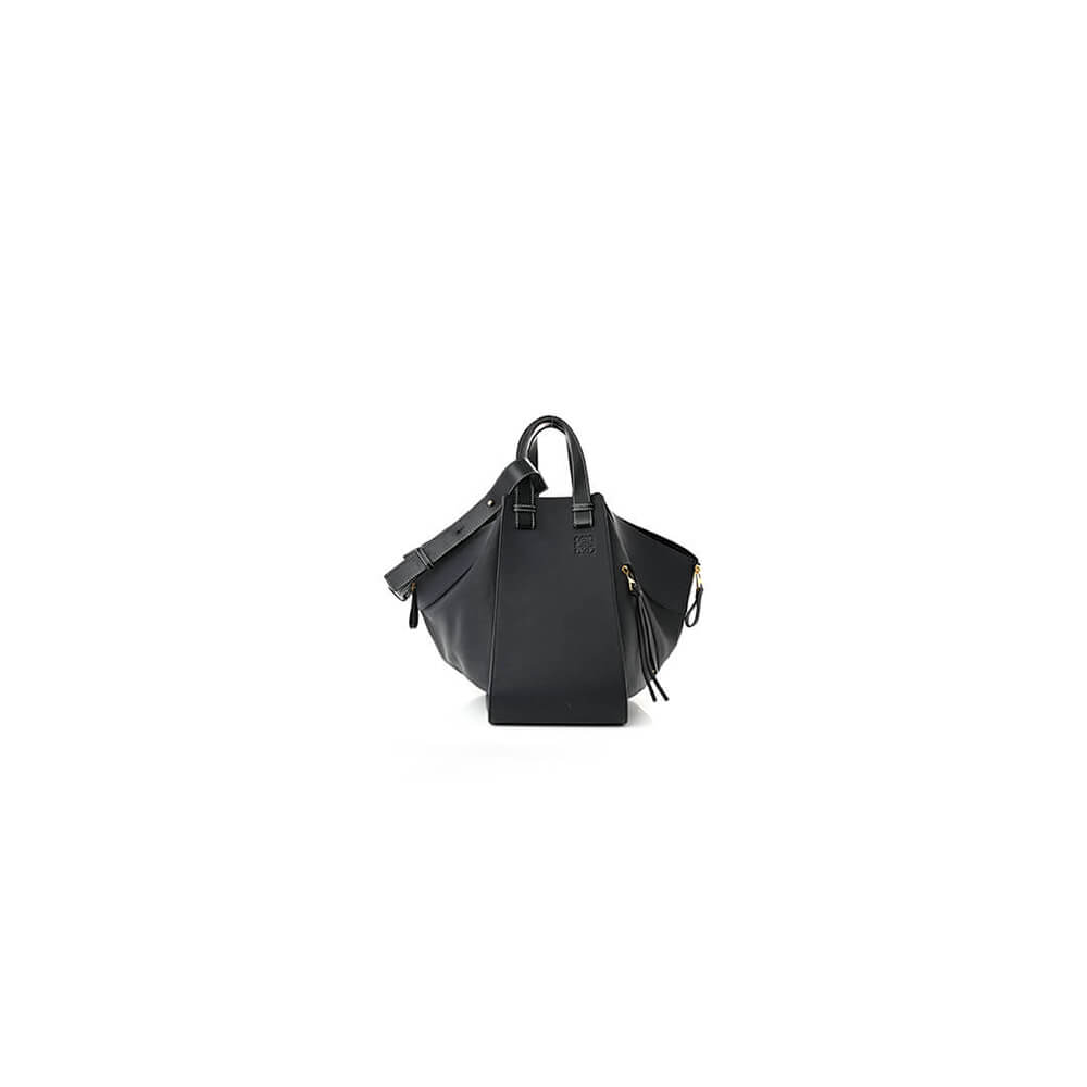 Black Loewe Small Hammock bag in soft grained calfskin