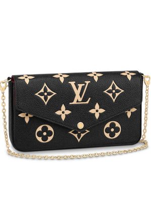 Black Louis Vuitton Felicie pochette bag