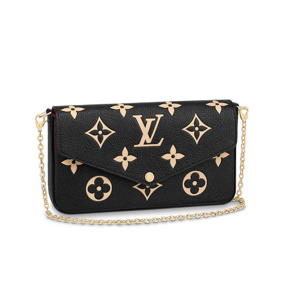 Black Louis Vuitton Felicie pochette bag