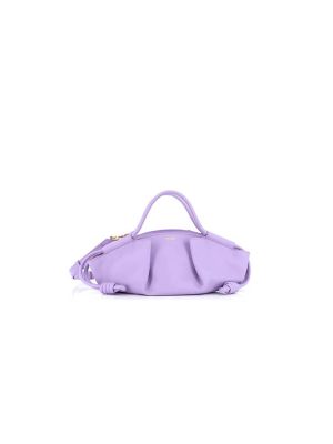 Purple Loewe Small Paseo bag in shiny nappa calfskin (high-end grade)