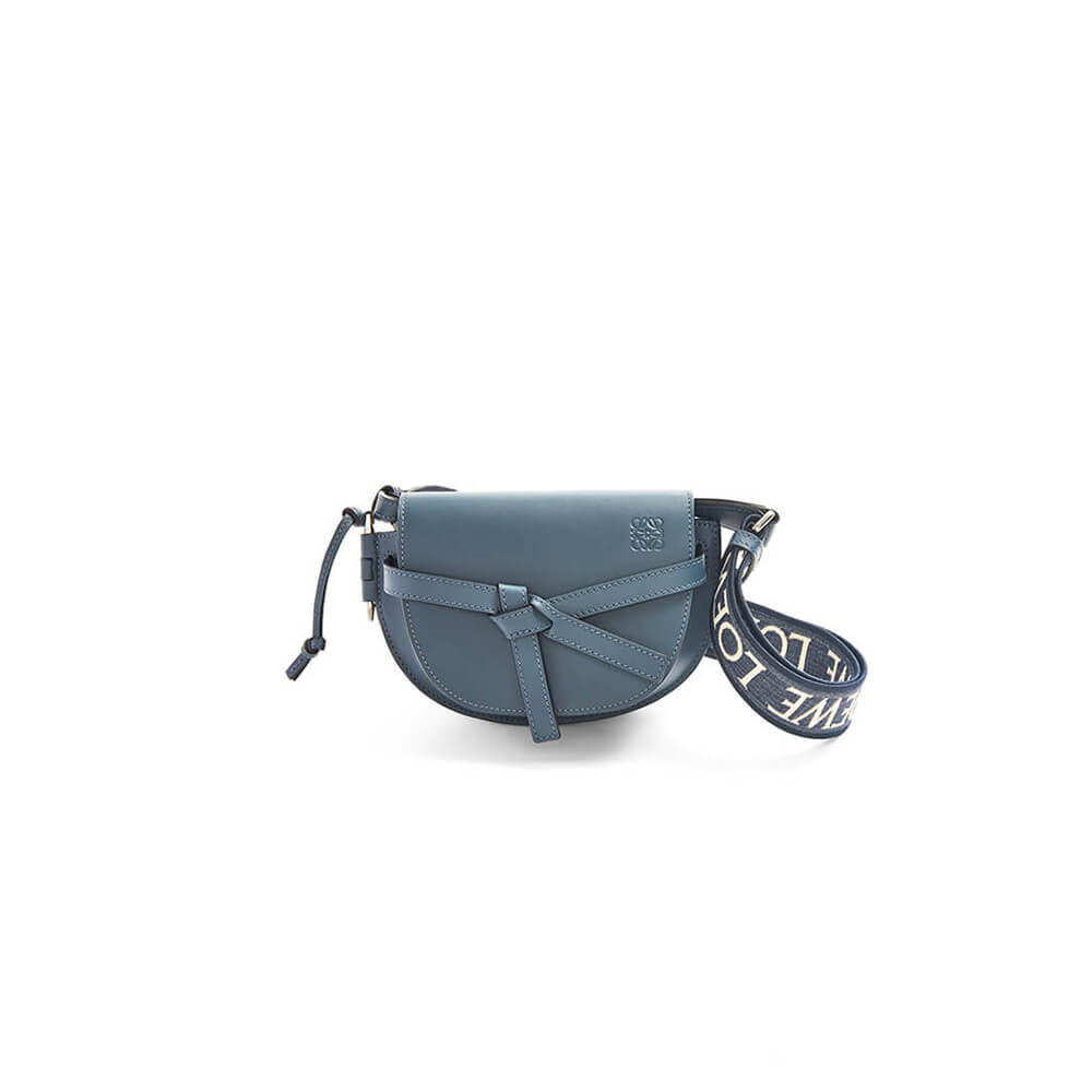 Loewe Small Gate bag in soft calfskin and jacquard