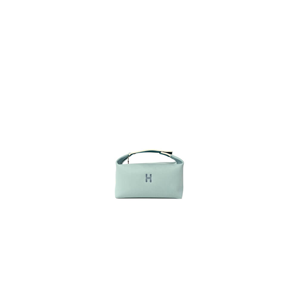 light green Hermes toiletery bag