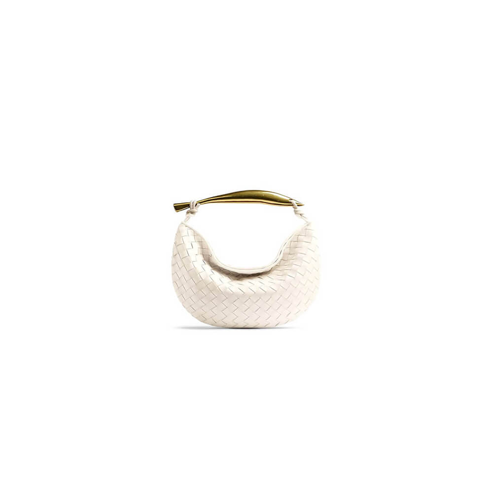 White Bottega Veneta Medium Sardine Handbag