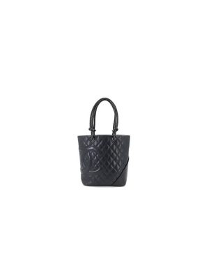 Black Chanel Cambon Line Medium Tote (high-end grade)