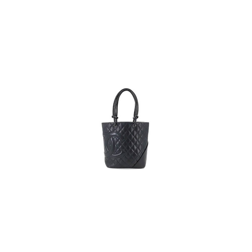 Black Chanel Cambon Line Medium Tote (high-end grade)