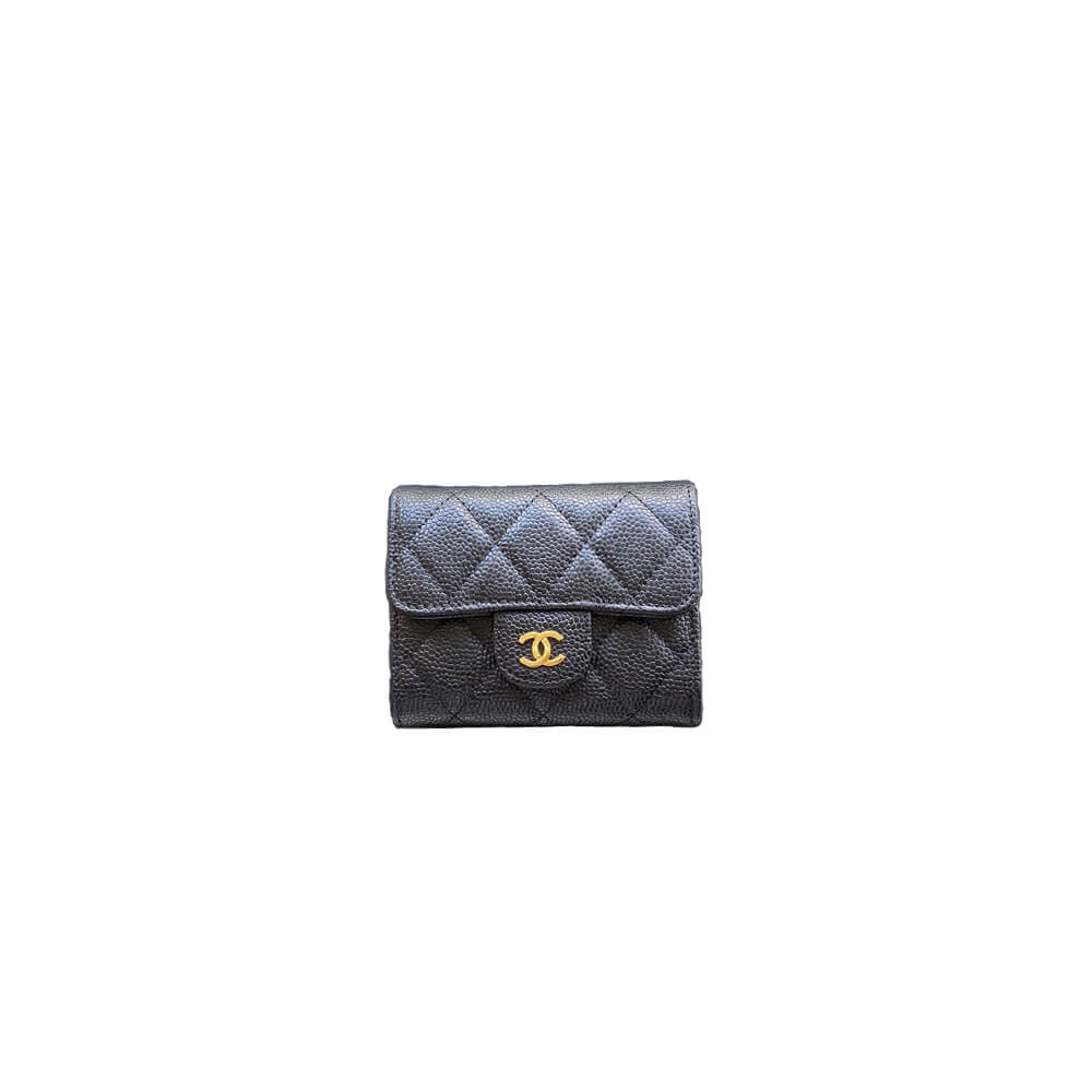 Black CHANEL Classic Small Flap Wallet