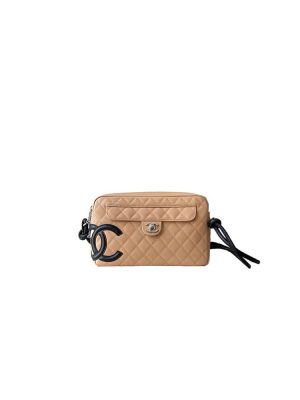 Beige & Black Chanel Cambon Camera Bag (high-end grade)