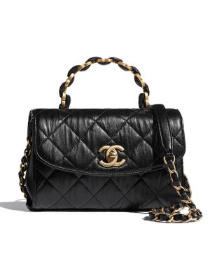 CHANEL Mini Flap Bag with Top Handle