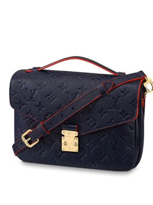 Red LV Pochette Metis Handbag