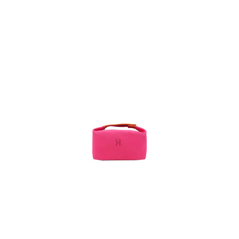 Pink Hermes toiletery bag