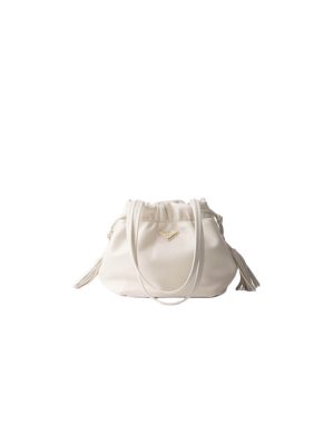 White Prada Nappa leather shoulder Bag