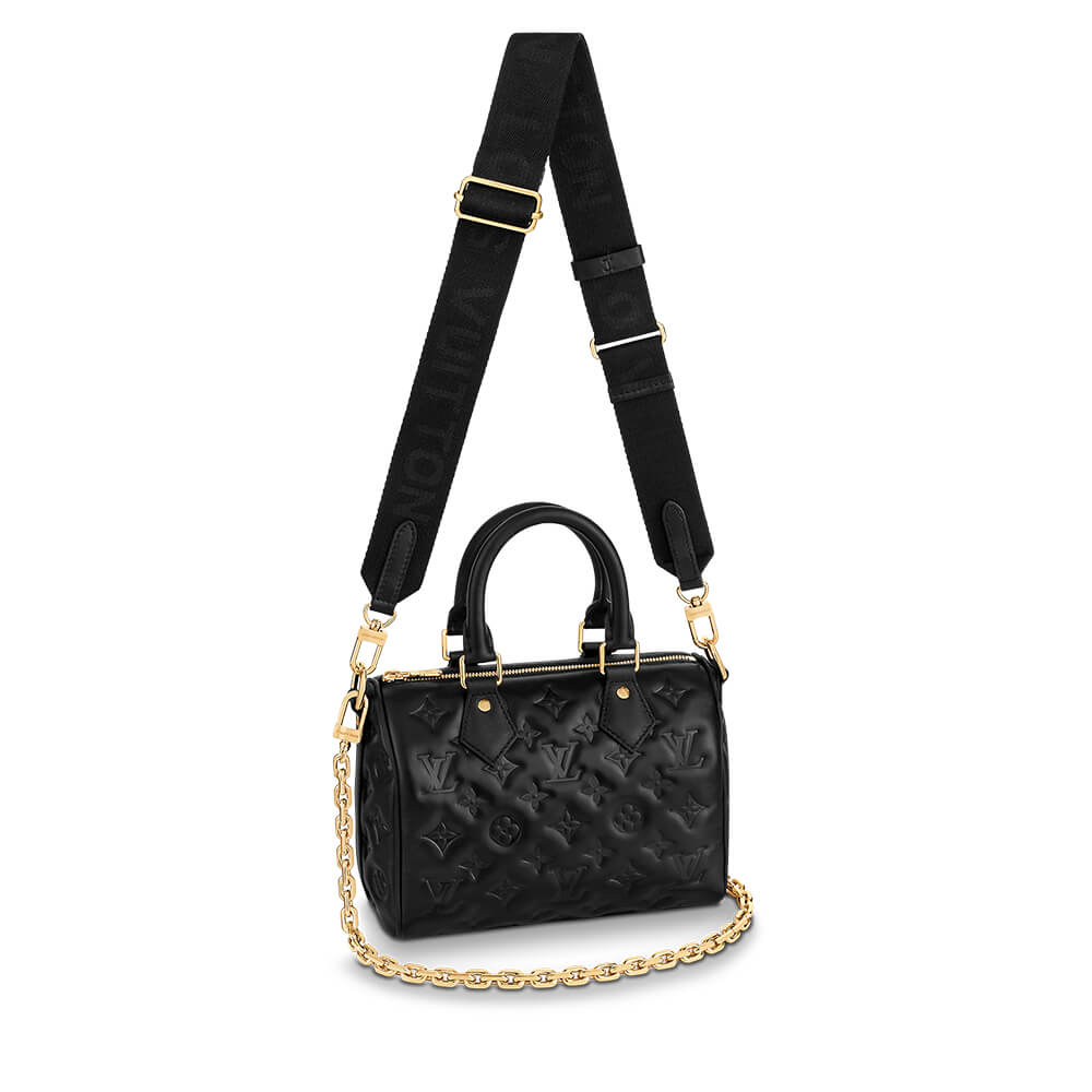 Black Louis Vuitton SPEEDY BANDOULIERE 22