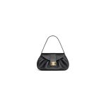 Black CELINE Medium POLLY bag in soft calfskin