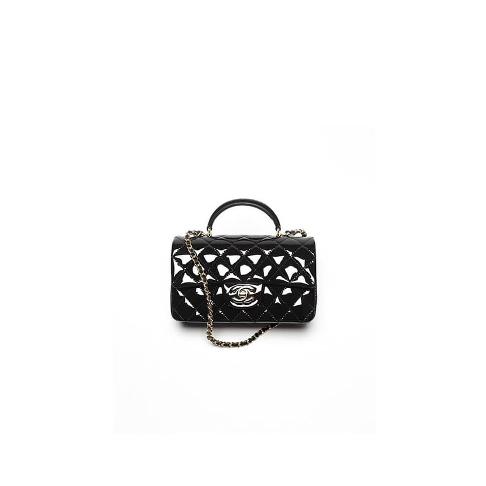 CHANEL Mini Classic Handbag With Top Handle