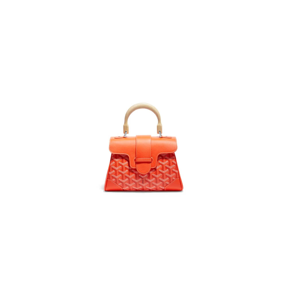 Orange Goyard Saigon Souple Mini Bag