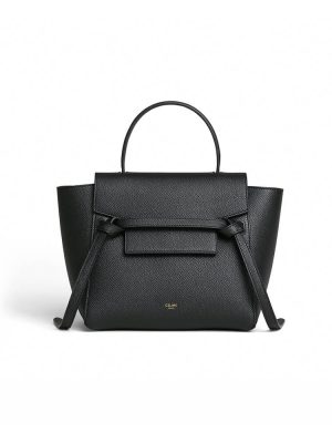 Black CELINE NANO BELT BAG